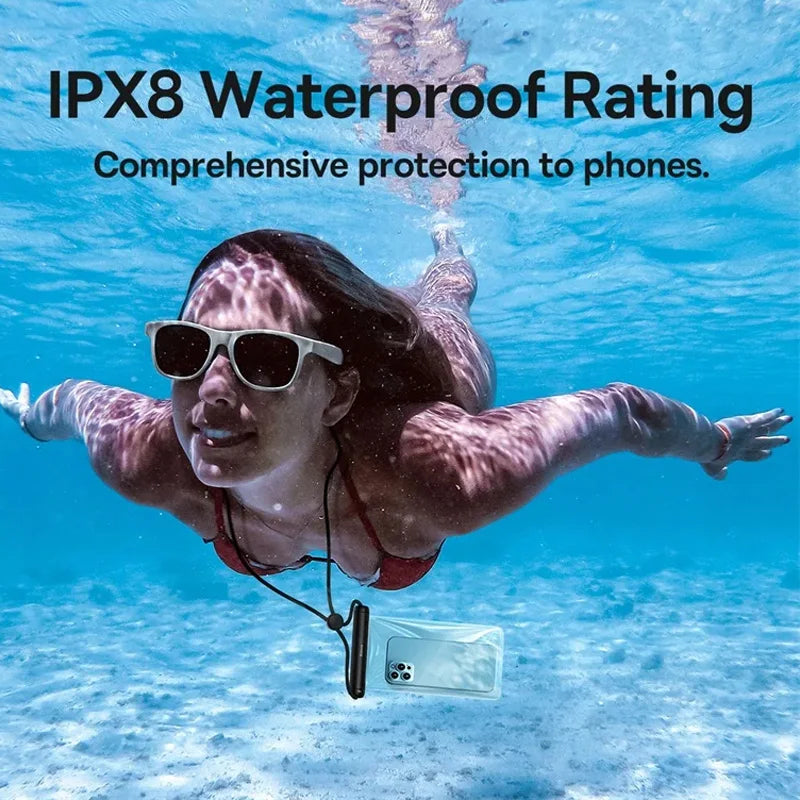 Baseus IPX8 Waterproof Phone Bag Case For IPhone 13 12 Samsung Xiaomi Universal Swimming Underwater Diving Phone Pouch Bag Case